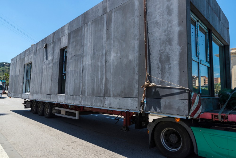 Truck with a house